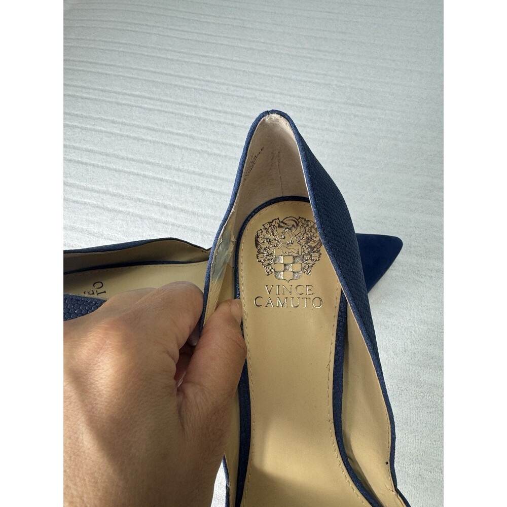 Vince Camuto Airmosah Women’s Blue Pointed Toe High Heel Pumps Size 9.5M - Picture 5 of 7